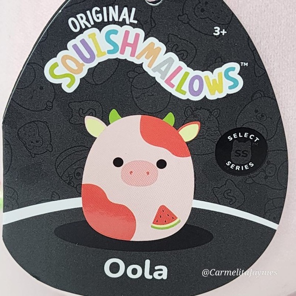 🖤 OOLA 🍉 Watermelon Scented Cow SELECT SERIES Original Squishmallow Kellytoy - Picture 3 of 9